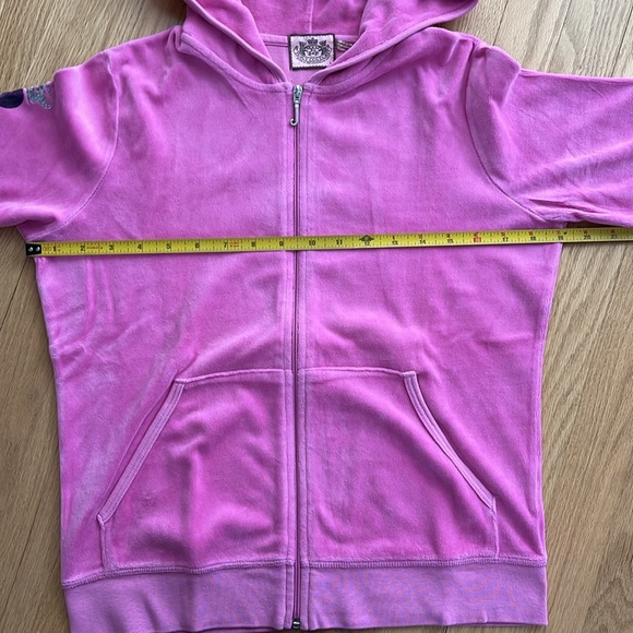 Juicy Couture Pink Plush Hoodie Sweatshirt - Picture 7 of 12